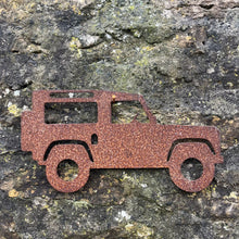 Load image into Gallery viewer, Rustic Metal Land Rover Defender Wall Art Sculpture Bespoke Handmade Gift
