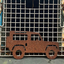 Load image into Gallery viewer, Rustic Metal Land Rover Defender Wall Art Sculpture Bespoke Handmade Gift