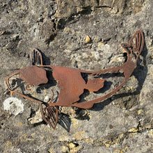 Load image into Gallery viewer, Rustic Metal Koi Carp Wall Art Sculpture Bespoke Handmade Gift