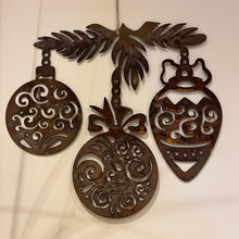 Load image into Gallery viewer, NEW Rustic Metal Christmas Door Decoration Wreath Wall Art Sculpture - Bespoke Handmade Gift