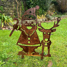Load image into Gallery viewer, NEW Rustic Metal Christmas Decoration Wall Art Sculpture - Bespoke Handmade Gift