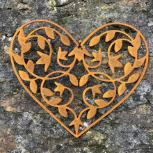 Load image into Gallery viewer, NEW Rustic Metal Leafy Heart Wall Art Sculpture Bespoke Handmade Gift