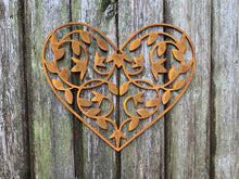 Load image into Gallery viewer, NEW Rustic Metal Leafy Heart Wall Art Sculpture Bespoke Handmade Gift