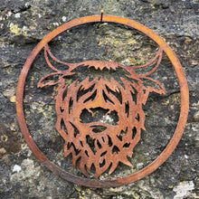 Load image into Gallery viewer, NEW Rustic Metal Mr Highland Wall Art Sculpture - Bespoke Handmade Gift