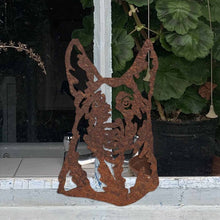 Load image into Gallery viewer, Rustic Metal German Shepherd Wall Art Sculpture - Bespoke Handmade Gift