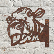 Load image into Gallery viewer, Rustic Metal Peeping Cow Sculpture