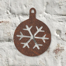 Load image into Gallery viewer, Rustic Metal Christmas Hanging Decorations Bespoke Handmade Gift