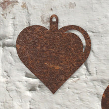 Load image into Gallery viewer, Rustic Metal Christmas Hanging Decorations Bespoke Handmade Gift