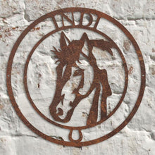 Load image into Gallery viewer, Personalised Rustic Horse Stable Door Name Plate  - Bespoke Handmade Gift