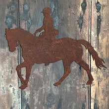 Load image into Gallery viewer, Rustic Metal Dressage Horse Riding - Bespoke Handmade Gift