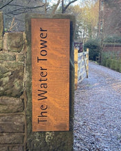 Load image into Gallery viewer, Rustic House Name and Number Sign - Bespoke Rustic Metal Handmade Gift