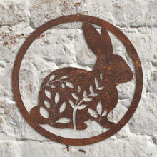 Load image into Gallery viewer, Rustic Metal Rabbit Wall Art Sculpture - Bespoke Handmade Gift