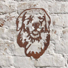 Load image into Gallery viewer, Rustic Metal Golden Retriever Wall Art Sculpture - Bespoke Handmade Gift