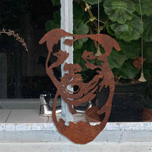 Load image into Gallery viewer, Rustic Metal Staffordshire Bull Terrier Wall Art Sculpture - Bespoke Handmade Gift