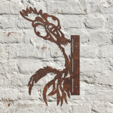 Load image into Gallery viewer, Rustic Metal Peeping Turkey Sculpture