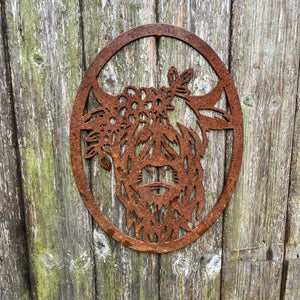 NEW Rustic Metal Mrs Highland Wall Art Sculpture - Bespoke Handmade Gift