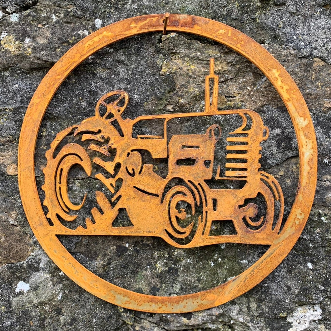 NEW Rustic Metal Tractor Wall Art Sculpture - Bespoke Handmade Gift