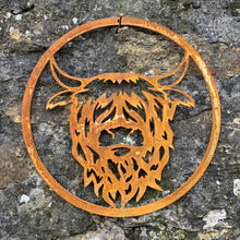 Load image into Gallery viewer, NEW Rustic Metal Mr Highland Wall Art Sculpture - Bespoke Handmade Gift
