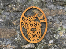 Load image into Gallery viewer, NEW Rustic Metal Mrs Highland Wall Art Sculpture - Bespoke Handmade Gift
