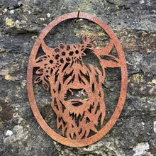 Load image into Gallery viewer, NEW Rustic Metal Mrs Highland Wall Art Sculpture - Bespoke Handmade Gift
