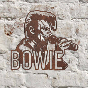 Rustic Metal David Bowie Wall Art Sculpture - Bespoke Handmade Gift