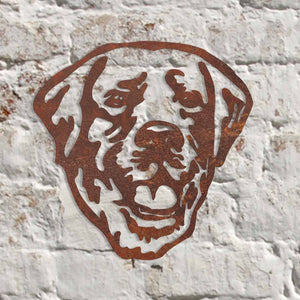 Rustic Metal Labrador Wall Art Sculpture - Bespoke Handmade Gift