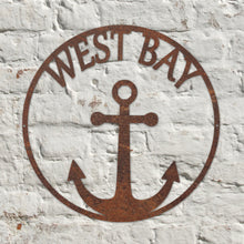 Load image into Gallery viewer, Rustic Metal West Bay Wall Art Sculpture - Bespoke Handmade Gift
