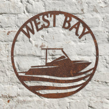 Load image into Gallery viewer, Rustic Metal West Bay Wall Art Sculpture - Bespoke Handmade Gift
