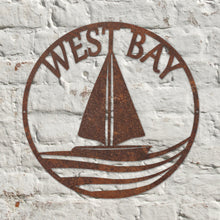 Load image into Gallery viewer, Rustic Metal West Bay Wall Art Sculpture - Bespoke Handmade Gift
